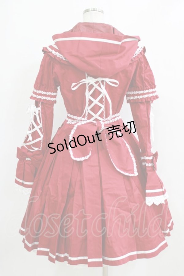 画像3: BABY,THE STARS SHINE BRIGHT / 赤ずきんコートワンピース Free エンジ H-26-01-23-002-BA-OP-NS-ZH (3)