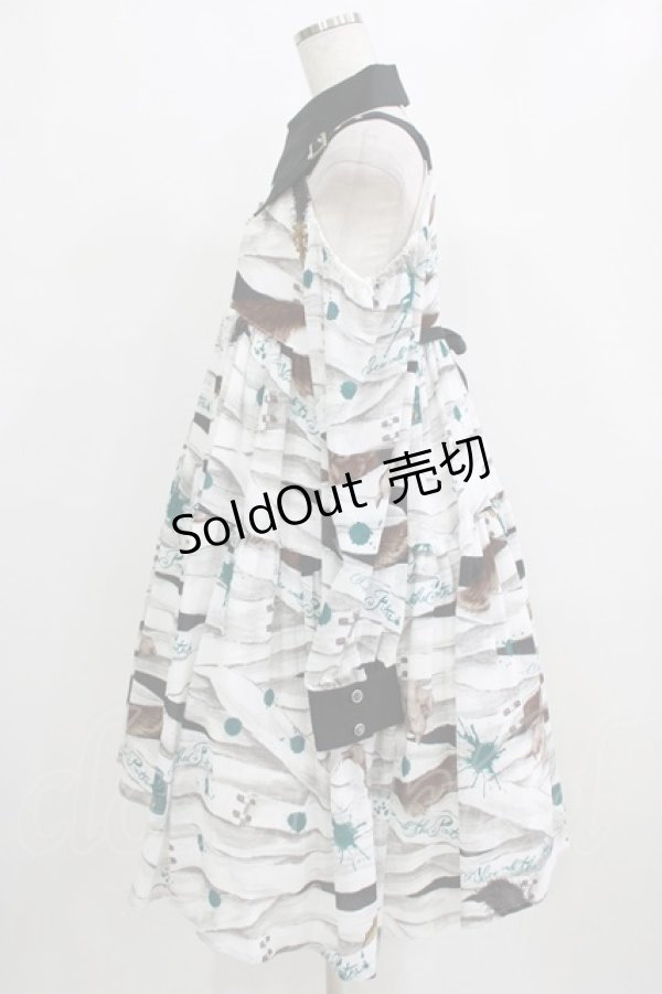 画像2: ALICE and the PIRATES / Wolf the ripper柄ワンピース Free グリーン H-26-01-23-003-PA-OP-NS-ZH (2)