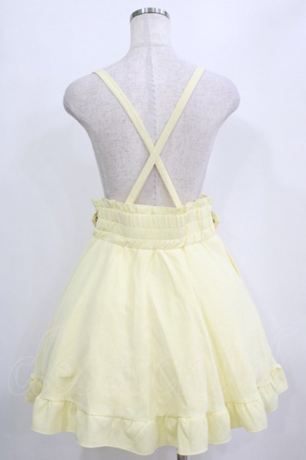 画像3: DearMyLove / 推し色サイドキラキラハートバックルサス付きスカート 3L イエロー H-26-01-23-025-EL-SK-NS-ZH (3)