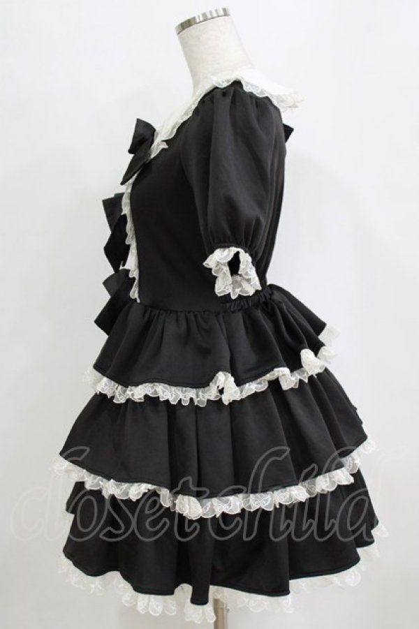 画像2: Jamie エーエヌケー / お姫様ジャージワンピース M ブラック H-26-01-24-024-LO-OP-NS-ZH (2)