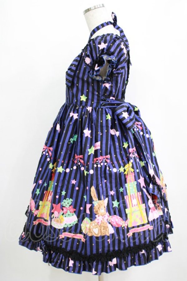 画像2: metamorphose / Candy Star Rabbitワンピース Free ブルー H-26-01-24-003-ME-OP-NS-ZH (2)