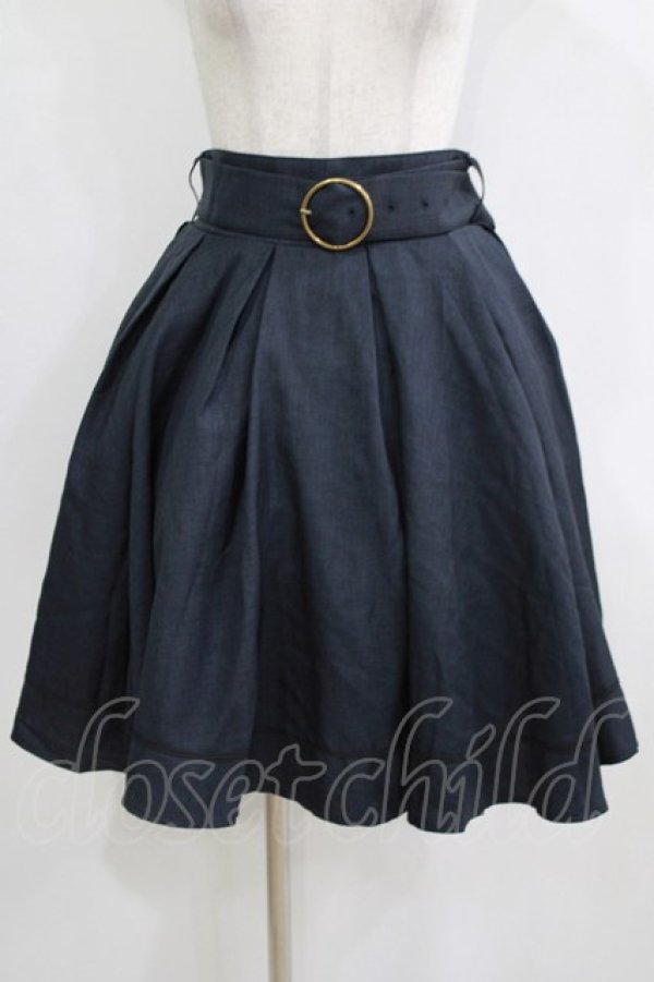 画像1: Kurumi Collaboration / フレアマリンアカデミアスカート L ネイビー H-26-01-24-027-GO-SK-NS-ZH (1)
