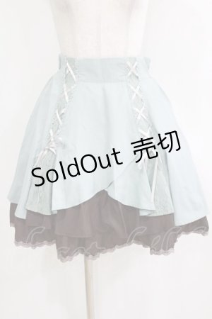 画像: axes femme / レースアップスリットスカート M グリーン H-26-01-24-032-AX-SK-NS-ZH