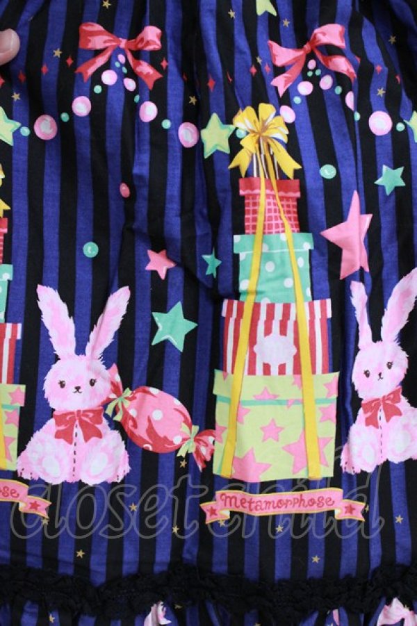 画像4: metamorphose / Candy Star Rabbitワンピース Free ブルー H-26-01-24-003-ME-OP-NS-ZH (4)
