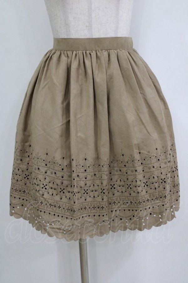 画像1: NO.S PROJECT / ビスケットスカート S アーモンドカラー H-26-01-24-036-LO-SK-NS-ZH (1)