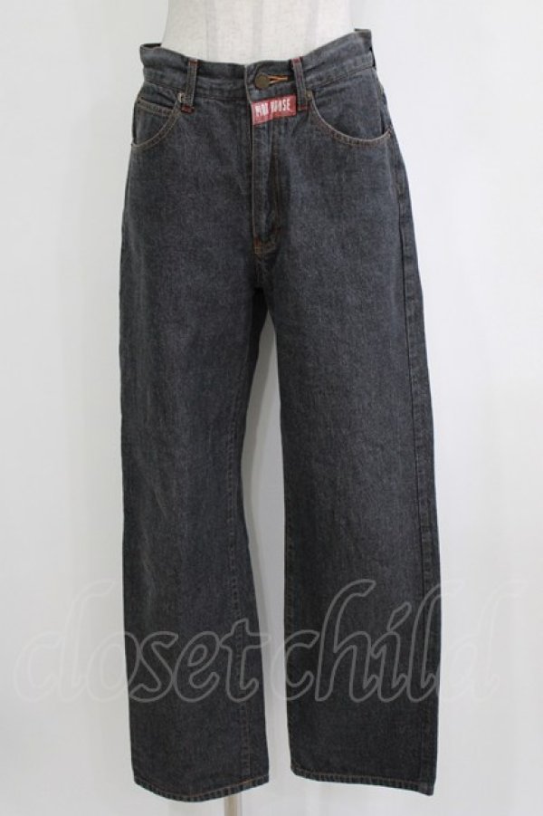 画像1: PINK HOUSE / デニムパンツ L ブラック H-26-01-24-042-LO-PA-NS-ZH (1)