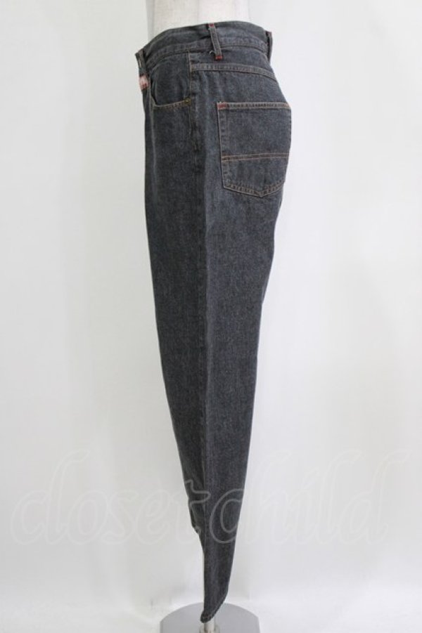 画像2: PINK HOUSE / デニムパンツ L ブラック H-26-01-24-042-LO-PA-NS-ZH (2)