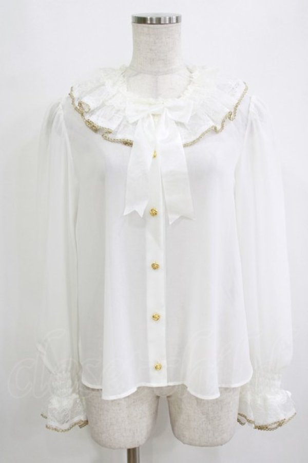 画像1: Angelic Pretty / ハミングブラウス Free オフ H-26-01-24-048-AP-BL-NS-ZH (1)