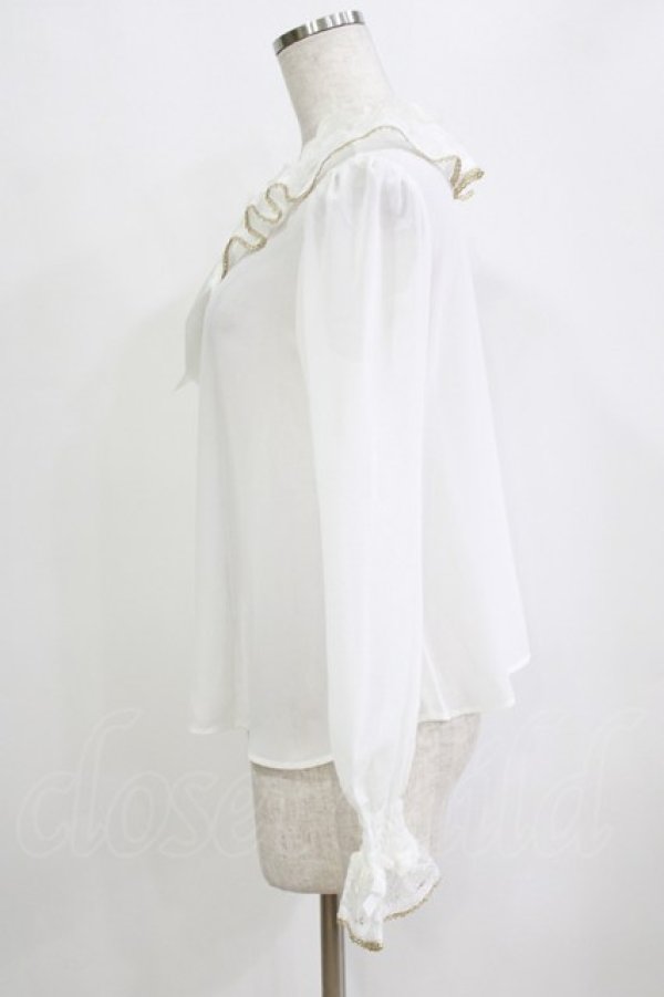 画像2: Angelic Pretty / ハミングブラウス Free オフ H-26-01-24-048-AP-BL-NS-ZH (2)