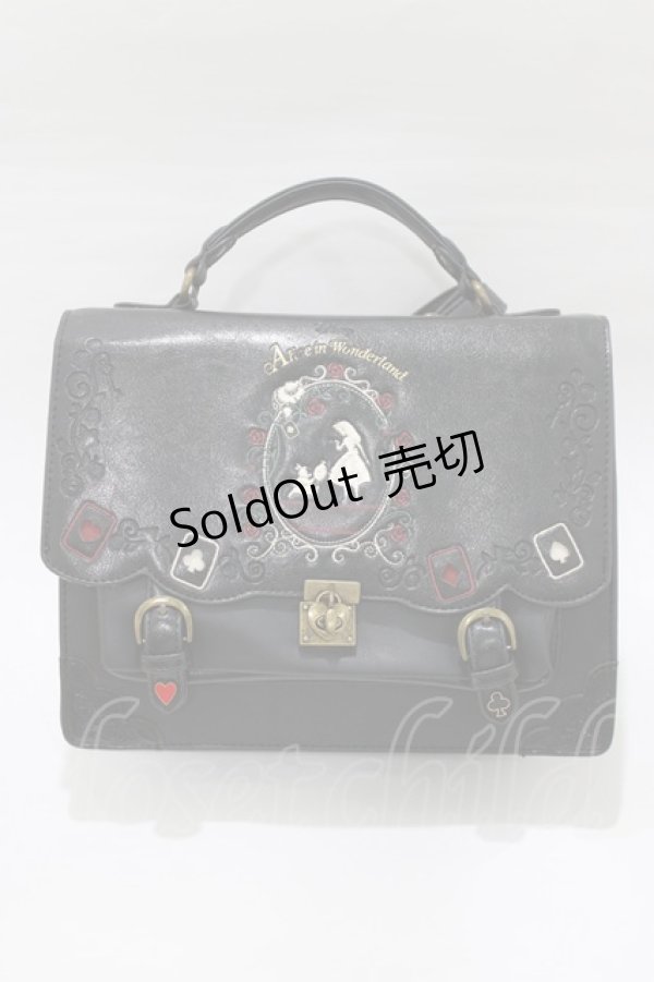 画像2: axes femme / サッチェルバッグ  ブラック H-26-01-24-051-AX-SK-NS-ZH (2)