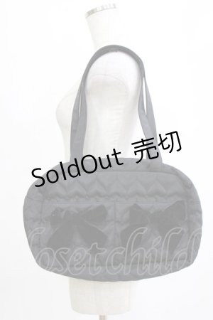 画像: m petit by misako / AM* NIベロアリボン2WAY  ブラック H-26-01-24-053-LO-BG-NS-ZH