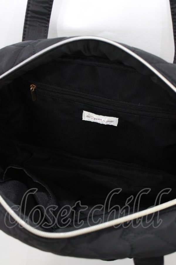 画像3: m petit by misako / AM* NIベロアリボン2WAY  ブラック H-26-01-24-053-LO-BG-NS-ZH (3)