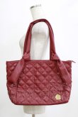 画像1: m petit by misako / キルティングトートバッグ  ワイン H-26-01-24-054-LO-BG-NS-ZH (1)