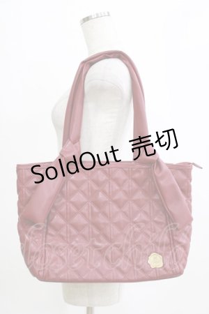 画像: m petit by misako / キルティングトートバッグ  ワイン H-26-01-24-054-LO-BG-NS-ZH