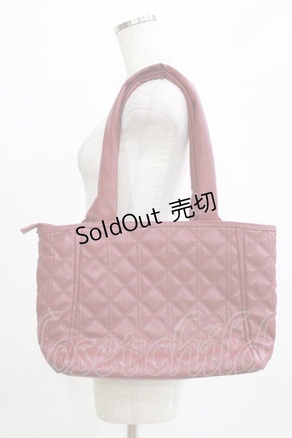 画像2: m petit by misako / キルティングトートバッグ  ワイン H-26-01-24-054-LO-BG-NS-ZH (2)