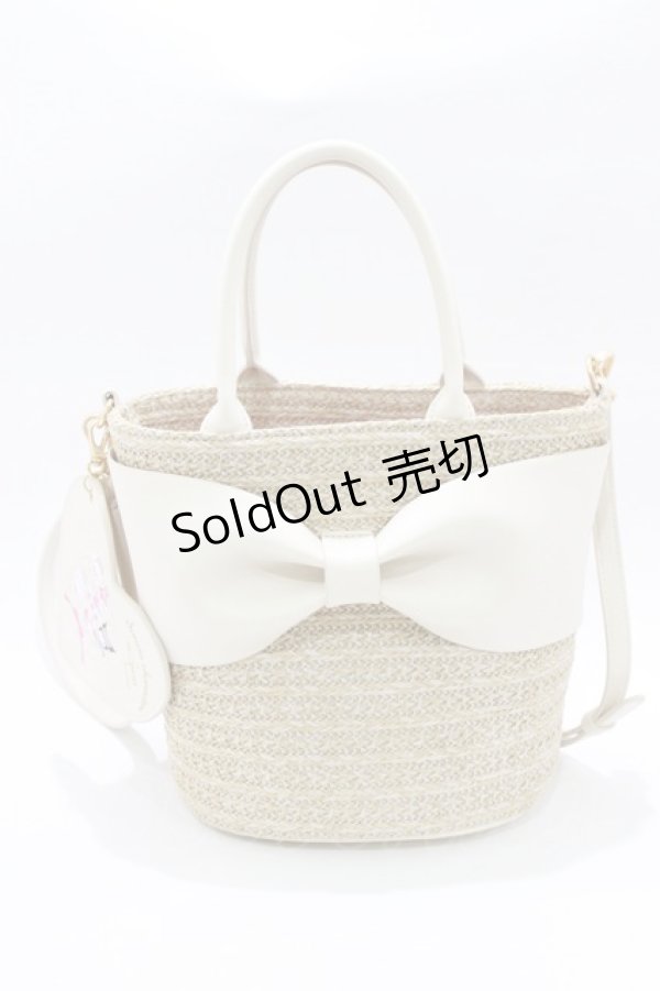画像2: m petit by misako / サンリオキャラクターズコラボ かごバッグ  オフ H-26-01-24-056-LO-BG-NS-ZH (2)