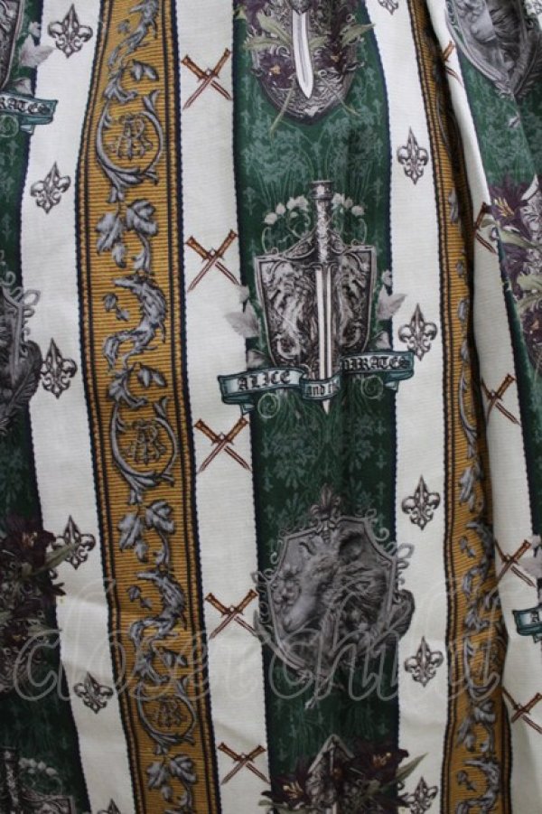 画像5: ALICE and the PIRATES / St.Lily Wolf〜狼騎士と百合の誓い〜柄ワンピース Free グリーン H-26-01-24-005-PA-OP-NS-ZH (5)