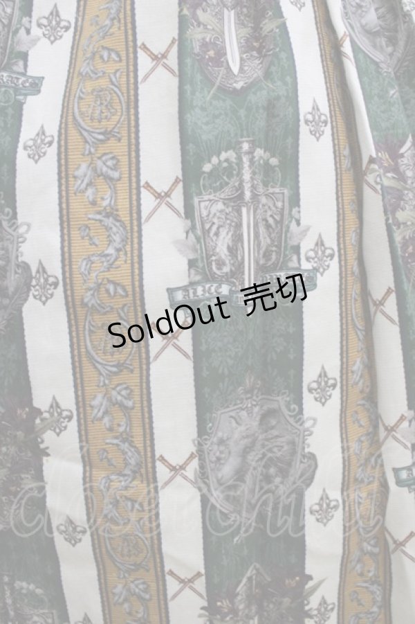 画像5: ALICE and the PIRATES / St.Lily Wolf〜狼騎士と百合の誓い〜柄ワンピース Free グリーン H-26-01-24-005-PA-OP-NS-ZH (5)