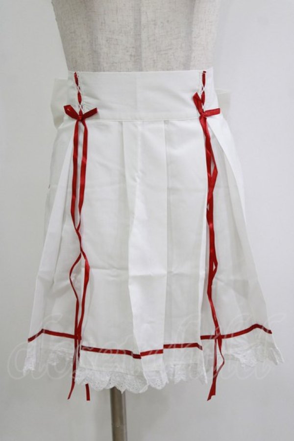 画像2: milky ange / エプロン+お団子カバー  オフ H-26-01-24-060-EL-TO-NS-ZH (2)