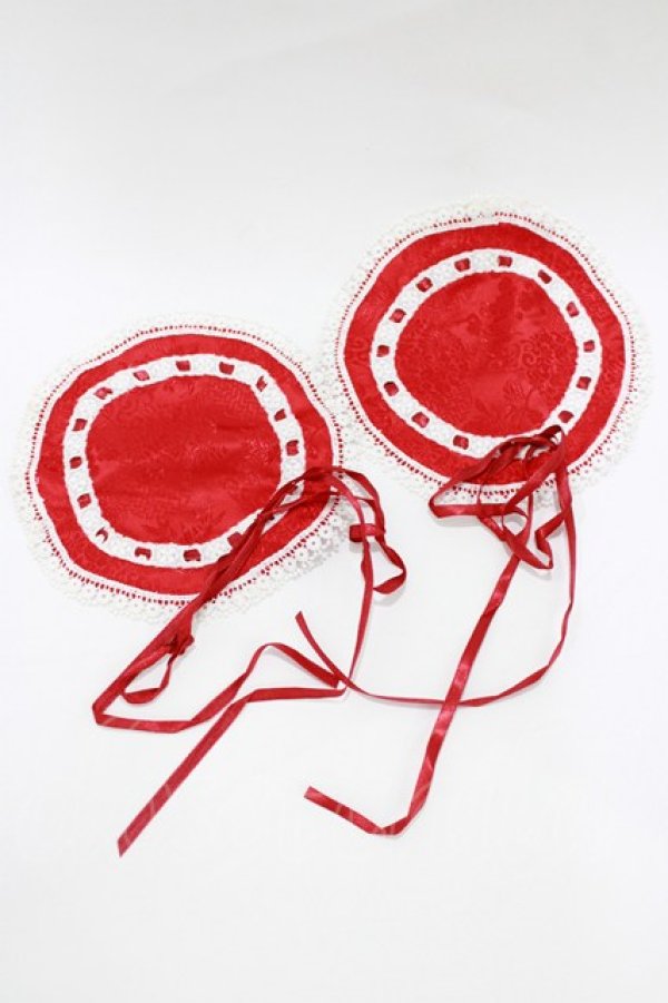 画像4: milky ange / エプロン+お団子カバー  オフ H-26-01-24-060-EL-TO-NS-ZH (4)