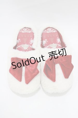 画像: m petit by misako / AMRSバラリボン 23〜25cm オフ/レッド H-26-01-24-061-LO-ZA-NS-ZH