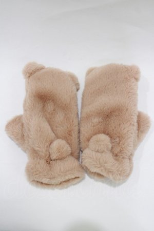 画像: m petit by misako / ミトングローブ  ブラウン H-26-01-24-062-LO-ZA-NS-ZH