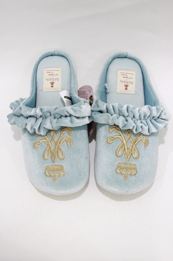 画像1: m petit by misako / AMRSクラウンシシュウ 23〜25cm サックス H-26-01-24-063-LO-SH-NS-ZH (1)