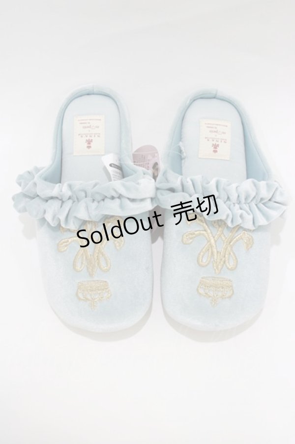 画像1: m petit by misako / AMRSクラウンシシュウ 23〜25cm サックス H-26-01-24-063-LO-SH-NS-ZH (1)