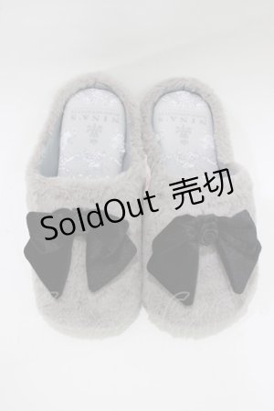 画像: m petit by misako / AMRSバラリボン 23〜25cm グレー H-26-01-24-064-LO-ZA-NS-ZH