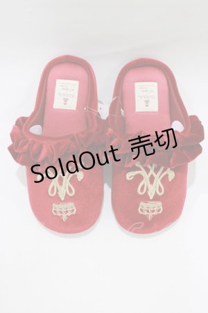 画像: m petit by misako / AMRSクラウンシシュウ 23〜25cm レッド H-26-01-24-065-LO-SH-NS-ZH