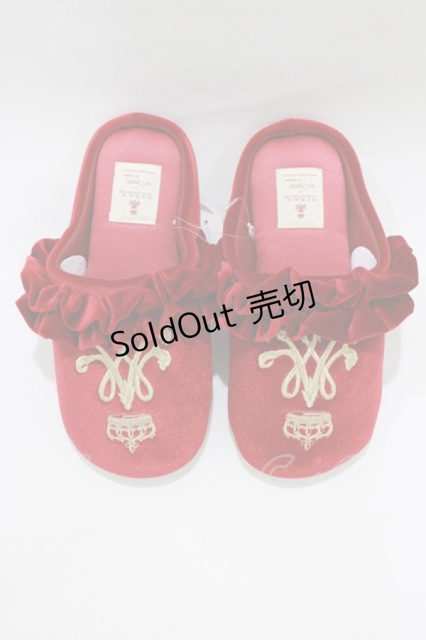 画像1: m petit by misako / AMRSクラウンシシュウ 23〜25cm レッド H-26-01-24-065-LO-SH-NS-ZH (1)