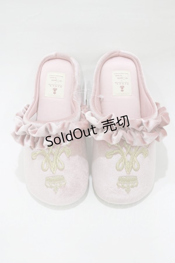 画像1: m petit by misako / AMRSクラウンシシュウ 23〜25cm ピンク H-26-01-24-066-LO-SH-NS-ZH (1)