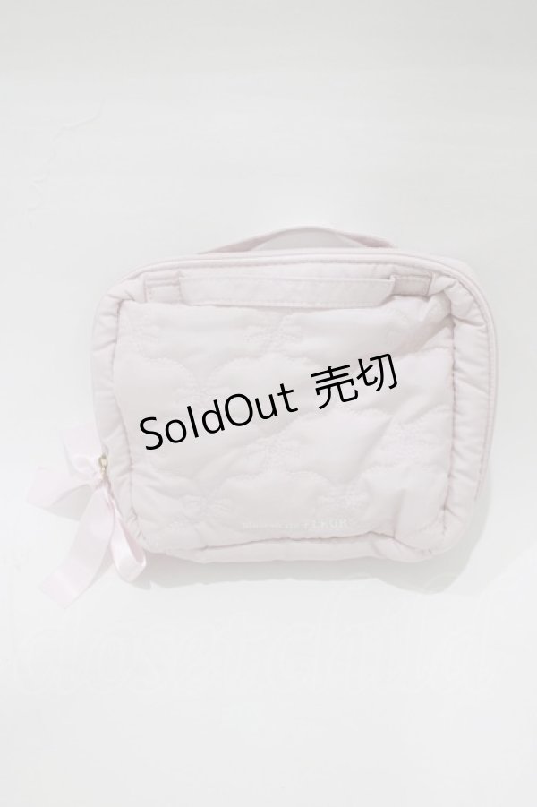 画像1: Maison de FLEUR / Ribbon Case Bookのポーチ  ピンク H-26-01-24-068-LO-ZA-NS-ZH (1)
