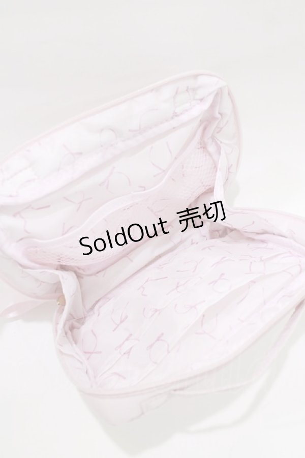 画像2: Maison de FLEUR / Ribbon Case Bookのポーチ  ピンク H-26-01-24-068-LO-ZA-NS-ZH (2)