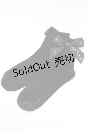 画像: m petit by misako / NINA’S/クルーソックス  ブラック H-26-01-24-073-LO-ZA-NS-ZH