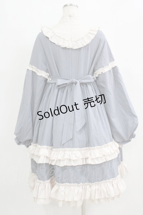 画像3: CANDY DREAM（海外ロリータブランド） / ストライプワンピース L ブルー H-26-01-24-006-PU-OP-NS-ZH (3)