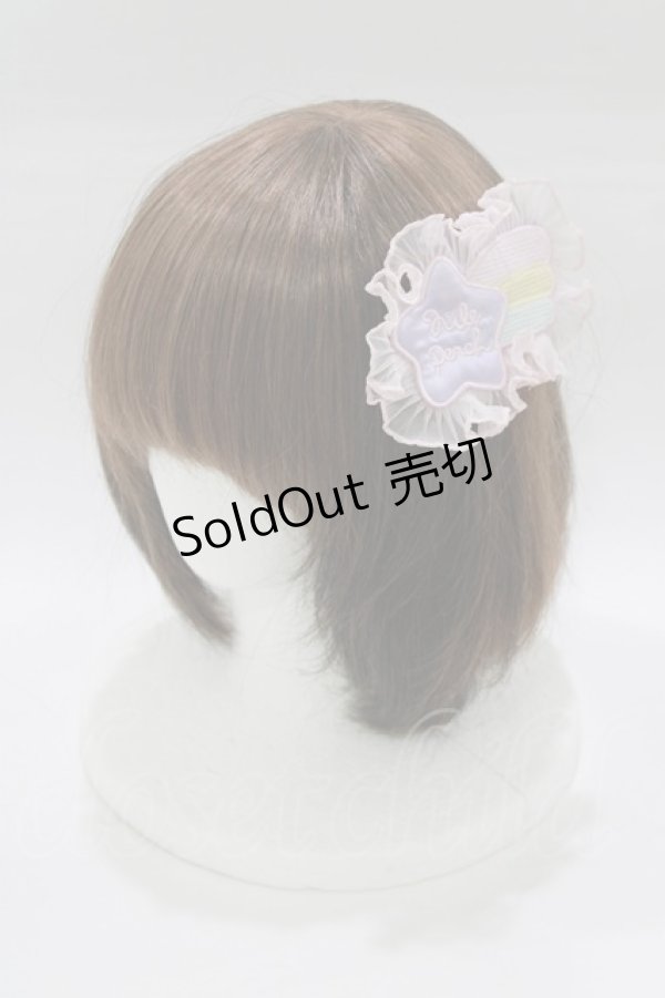 画像1: Nile Perch / ワッペンバレッタ&ブローチ<キラキラ>  ラベンダー H-26-01-24-082-LO-AC-NS-ZH (1)