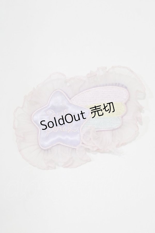 画像2: Nile Perch / ワッペンバレッタ&ブローチ<キラキラ>  ラベンダー H-26-01-24-082-LO-AC-NS-ZH (2)