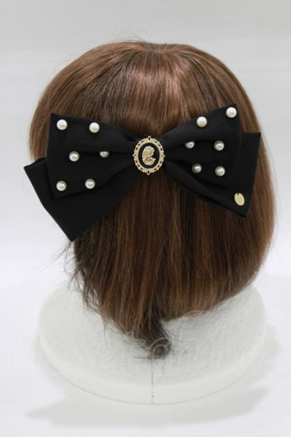 画像2: m petit by misako / AM NIPLバレッタ  ブラック H-26-01-24-085-LO-AC-NS-ZH (2)