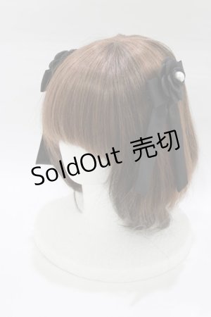画像: m petit by misako / NINA'S/パールモチーフヘアクリップ2点セット  ブラック H-26-01-24-086-LO-AC-NS-ZH
