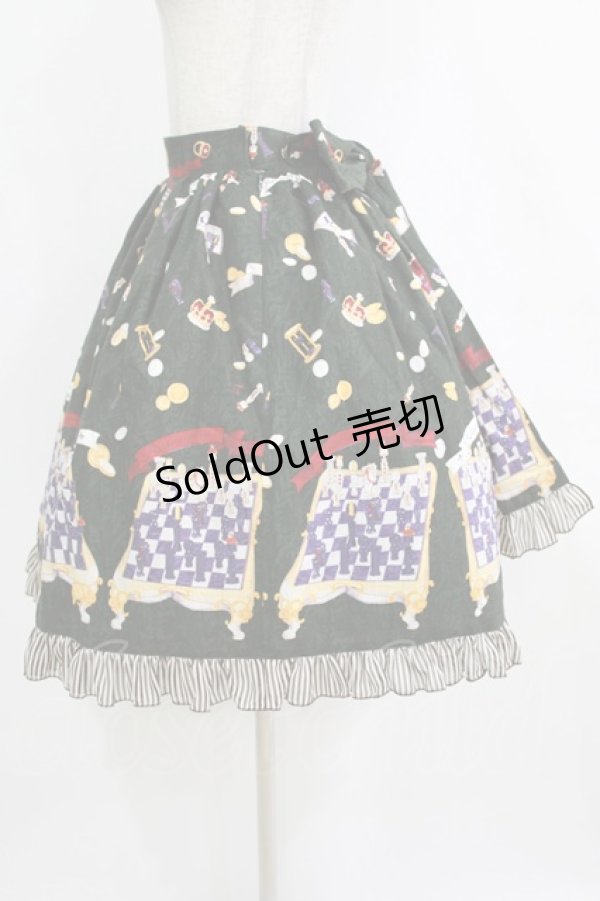 画像2: metamorphose / Nostalgic chessboardスカート Free グリーン H-26-01-24-009-ME-SK-NS-ZH (2)