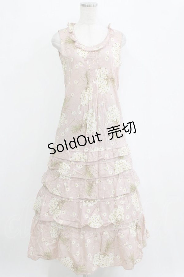 画像1: KANEKO ISAO / ノースリーブワンピース Free ピンク H-26-01-24-010-EL-OP-NS-ZH (1)