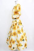画像2: INGEBORG / ひまわりプリントワンピース Free アイボリー H-26-01-24-011-LO-OP-NS-ZH (2)