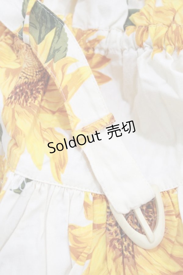 画像5: INGEBORG / ひまわりプリントワンピース Free アイボリー H-26-01-24-011-LO-OP-NS-ZH (5)