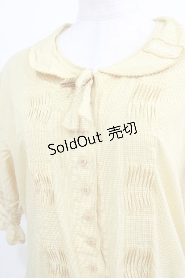 画像4: PINK HOUSE / ギンガムワンピース Free イエロー H-26-01-24-012-LO-OP-NS-ZH (4)