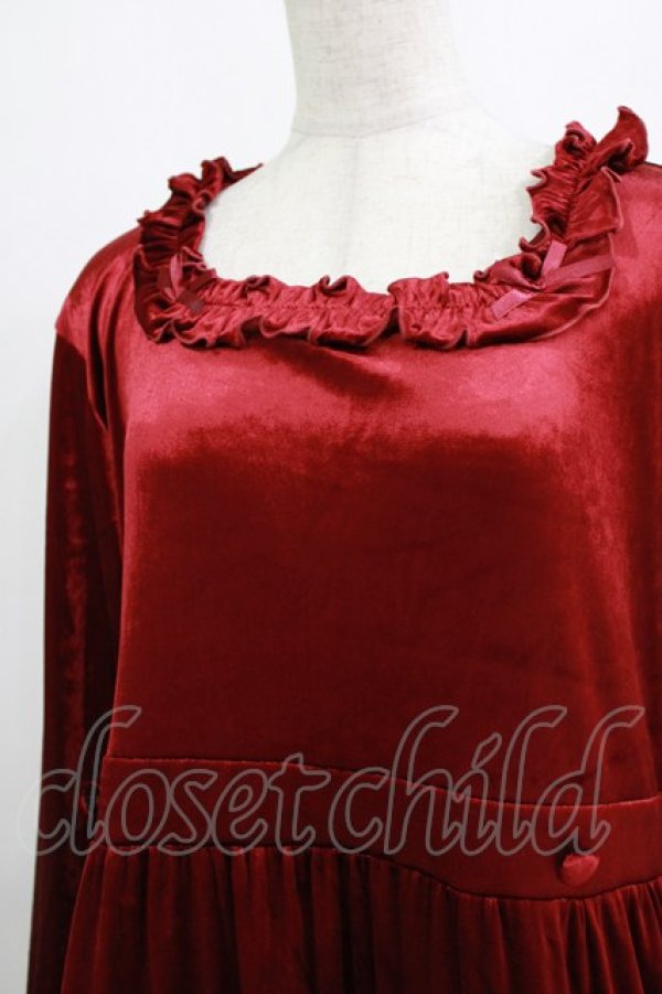 画像4: virally / TT*HOSベロア2WAY LL ワイン H-26-01-24-014-PU-OP-NS-ZH (4)