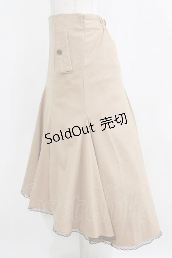 画像2: axes femme / マーメイドスカート M ベージュ H-26-01-24-017-AX-SK-NS-ZH (2)