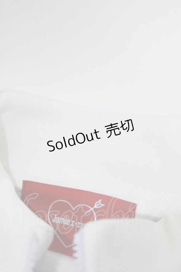 画像4: Jamieエーエヌケー / ブロックチェックフリルジャージワンピース M オフ/サックス H-26-01-24-022-PU-OP-NS-ZH (4)