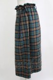 画像2: Jane Marple Dans Le Salon / Tartan checkギャザースカート  グリーン H-26-01-25-027-JM-SK-KB-ZH (2)
