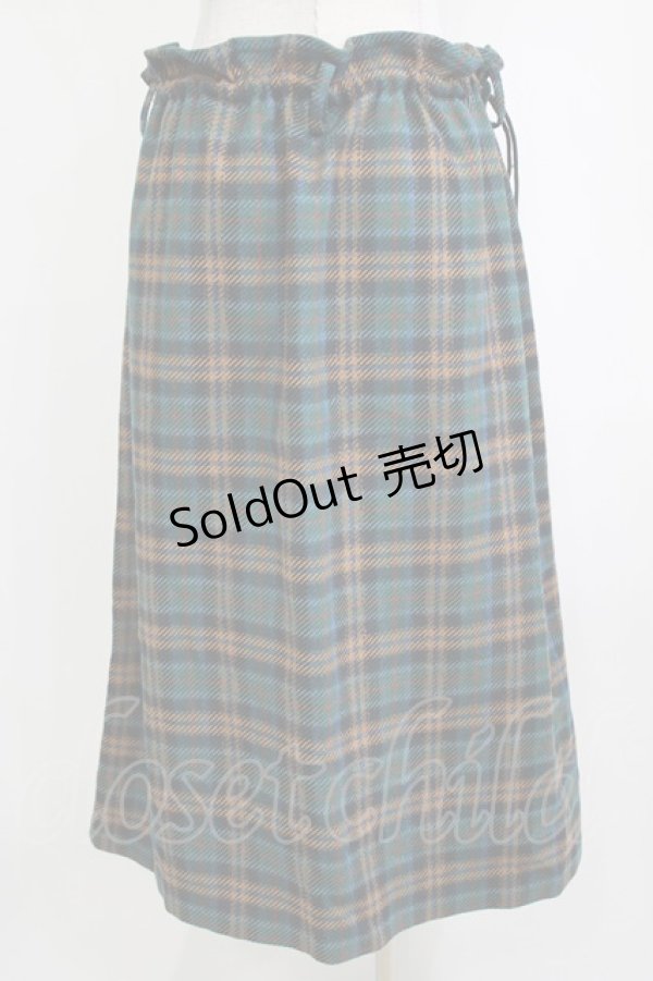 画像3: Jane Marple Dans Le Salon / Tartan checkギャザースカート  グリーン H-26-01-25-027-JM-SK-KB-ZH (3)